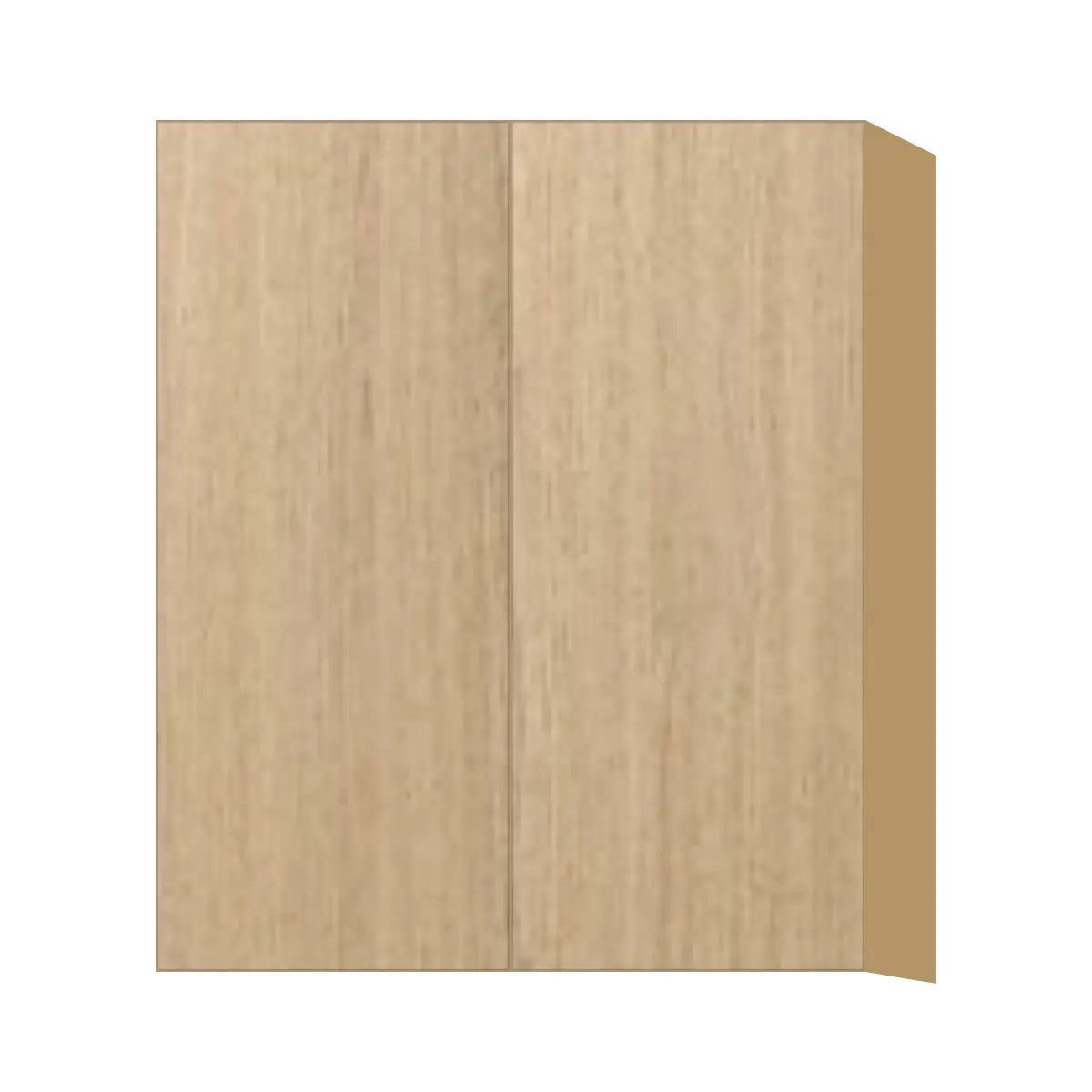 Contemporary 36" tall wall double door cabinet, Modern Oak door, P-Box (Prestige)