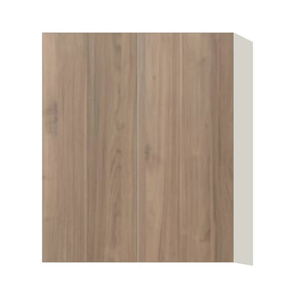 Contemporary 36" tall wall double door cabinet, Moonnut door, L-Box (Luxury)