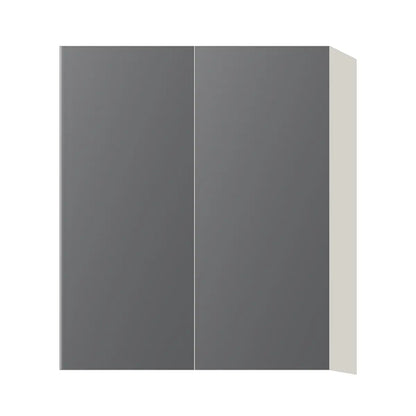Contemporary 36" tall wall double door cabinet, Prime Matte Grey door, L-Box (Luxury)