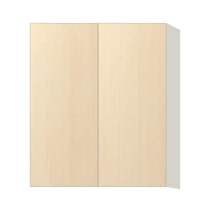Contemporary 36" tall wall double door cabinet, Riva Oak door, L-Box (Luxury)