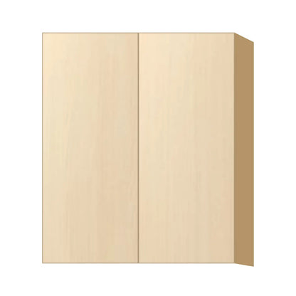 Contemporary 36" tall wall double door cabinet, Riva Oak door, P-Box (Prestige)