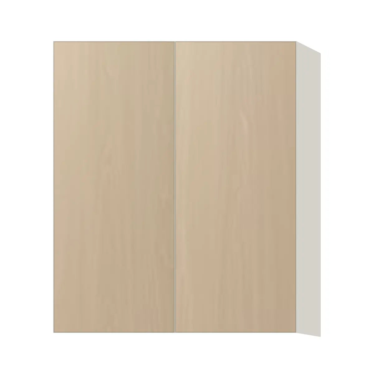 Contemporary 36" tall wall double door cabinet, Swiss Walnut door, L-Box (Luxury)