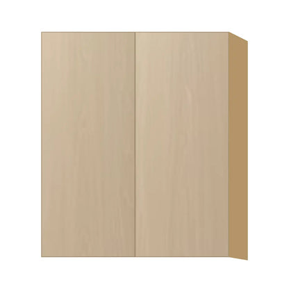 Contemporary 36" tall wall double door cabinet, Swiss Walnut door, P-Box (Prestige)