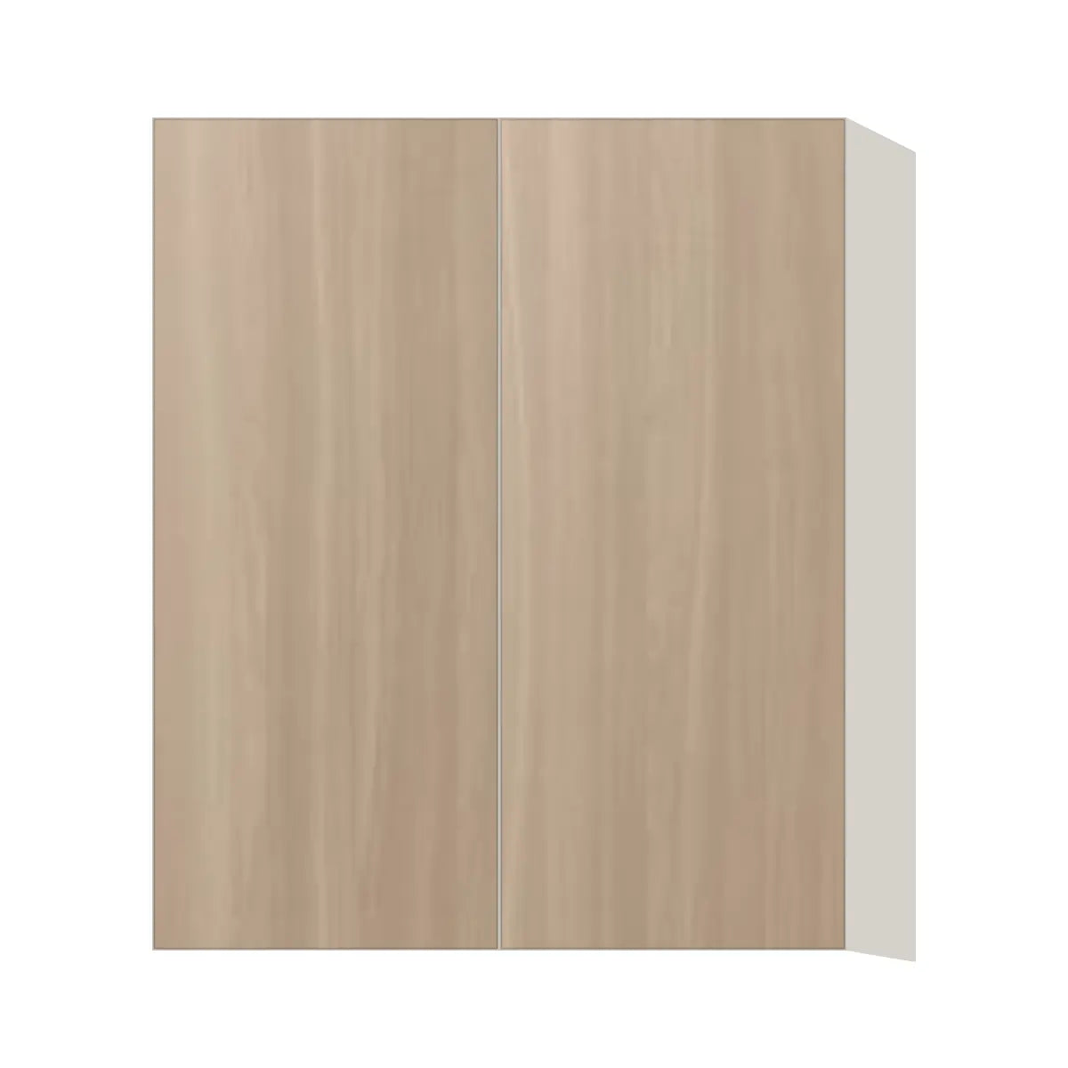 Contemporary 36" tall wall double door cabinet, Vanilla Oak door, L-Box (Luxury)