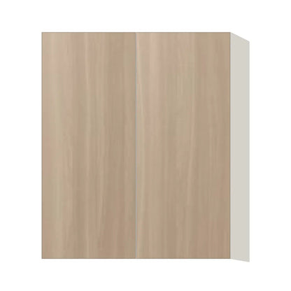Contemporary 36" tall wall double door cabinet, Vanilla Oak door, L-Box (Luxury)