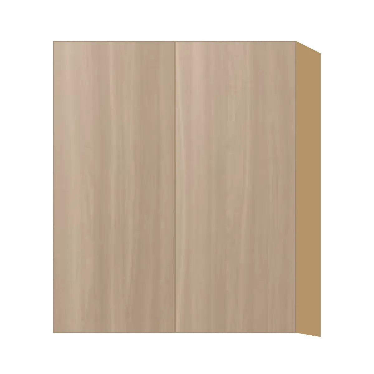 Contemporary 36" tall wall double door cabinet, Vanilla Oak door, P-Box (Prestige)