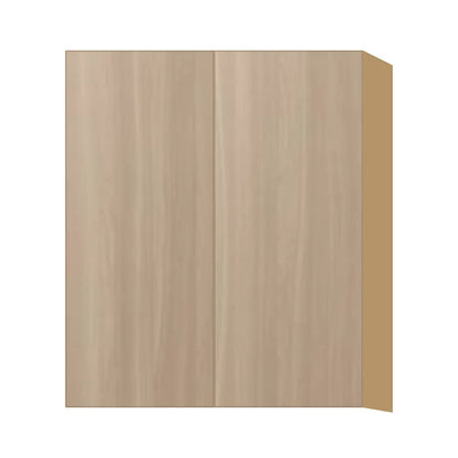 Contemporary 36" tall wall double door cabinet, Vanilla Oak door, P-Box (Prestige)