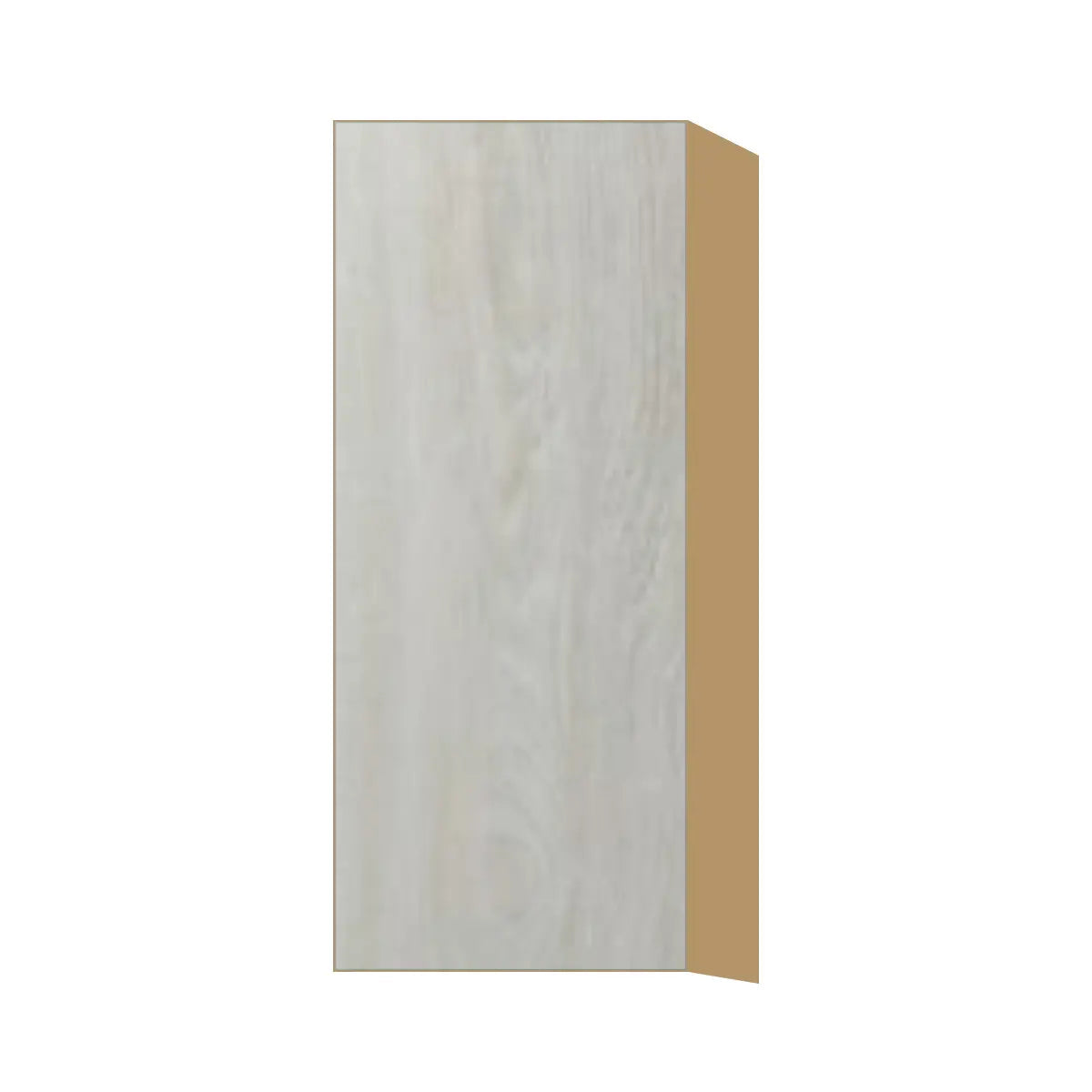 Contemporary 36" tall wall single door cabinet, Artisan White Oak door, P-Box (Prestige)