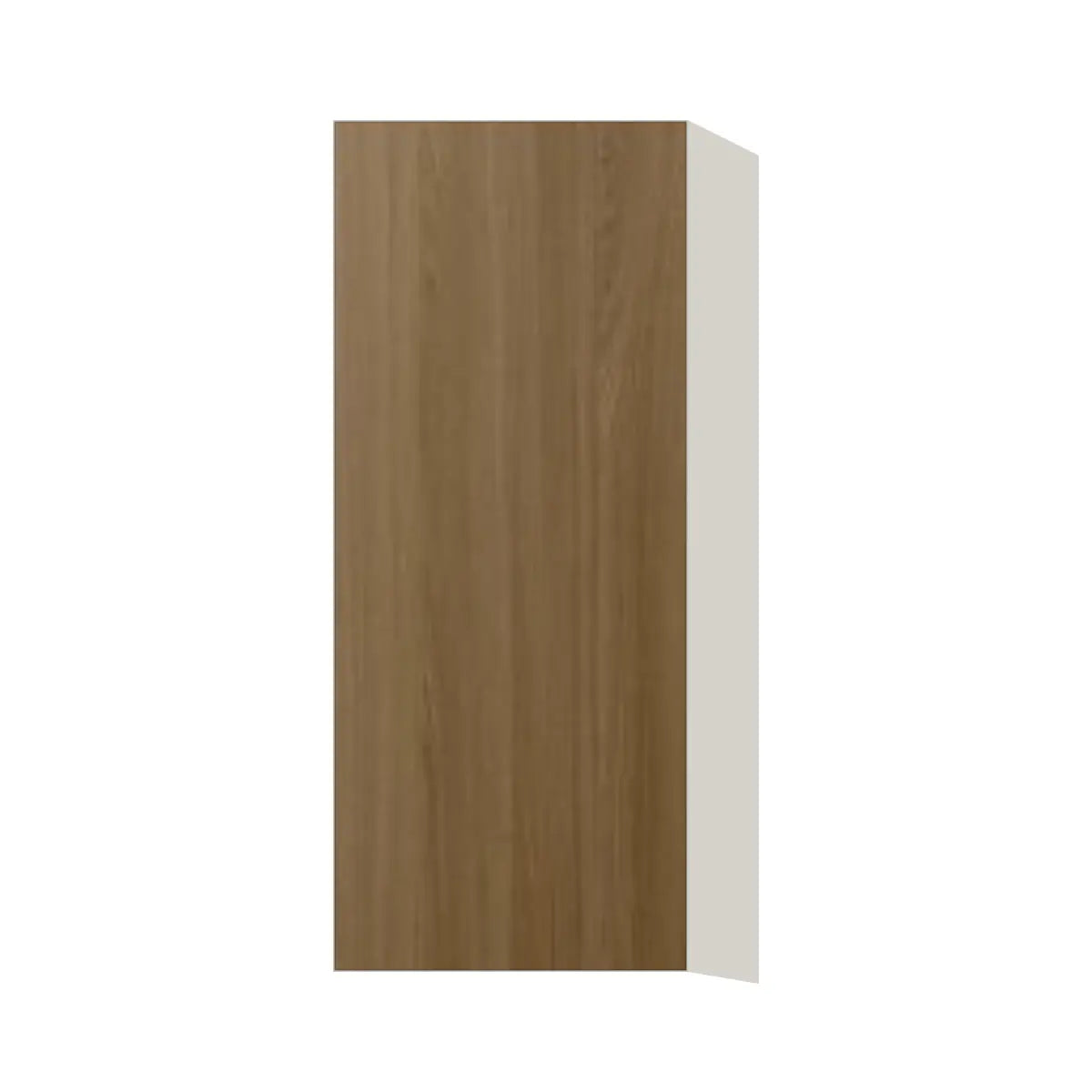 Contemporary 36" tall wall single door cabinet, Barcelona Dark Oak door, L-Box (Luxury)