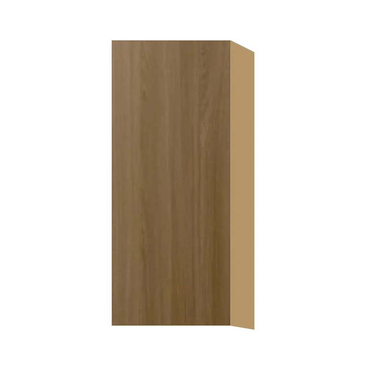 Contemporary 36" tall wall single door cabinet, Barcelona Dark Oak door, P-Box (Prestige)