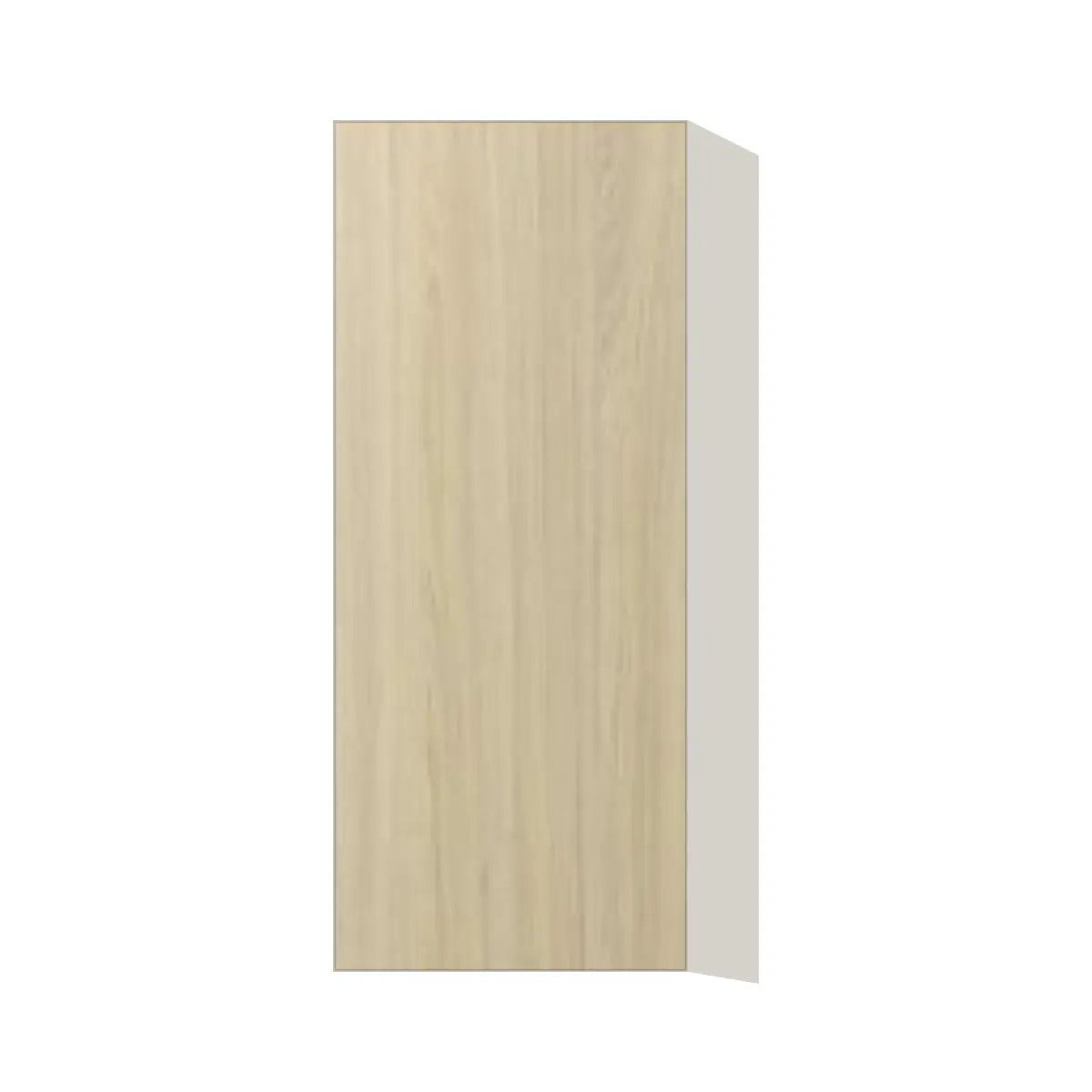 Contemporary 36" tall wall single door cabinet, Barcelona Light Oak door, L-Box (Luxury)