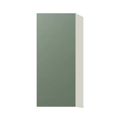 Contemporary 36" tall wall single door cabinet, Bean Paste Green door, L-Box (Luxury)