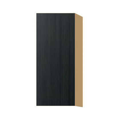 Contemporary 36" tall wall single door cabinet, Black Grain door, P-Box (Prestige)