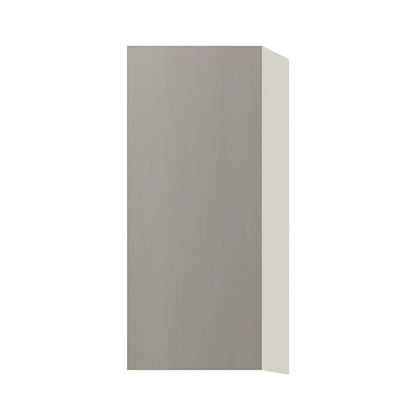 Contemporary 36" tall wall single door cabinet, Fog Oak door, L-Box (Luxury)