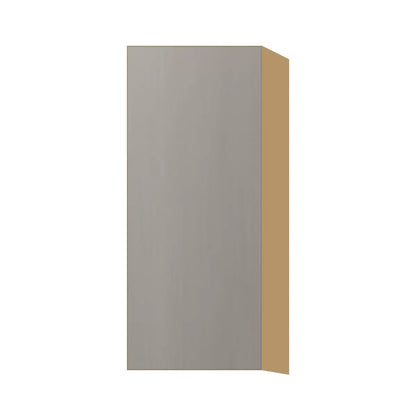 Contemporary 36" tall wall single door cabinet, Fog Oak door, P-Box (Prestige)