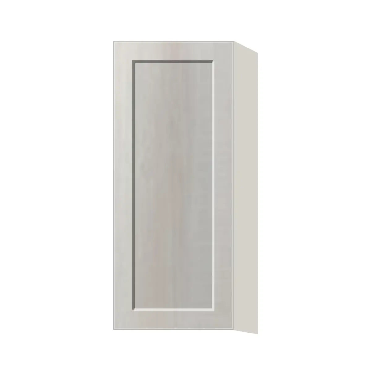 Contemporary 36" tall wall single door cabinet, Genesis Sliced Oak door, L-Box (Luxury)