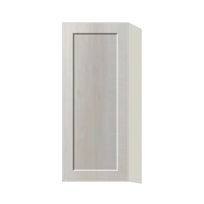 Contemporary 36" tall wall single door cabinet, Genesis Sliced Oak door, L-Box (Luxury)