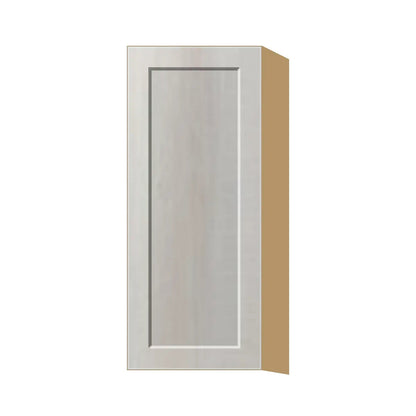 Contemporary 36" tall wall single door cabinet, Genesis Sliced Oak door, P-Box (Prestige)