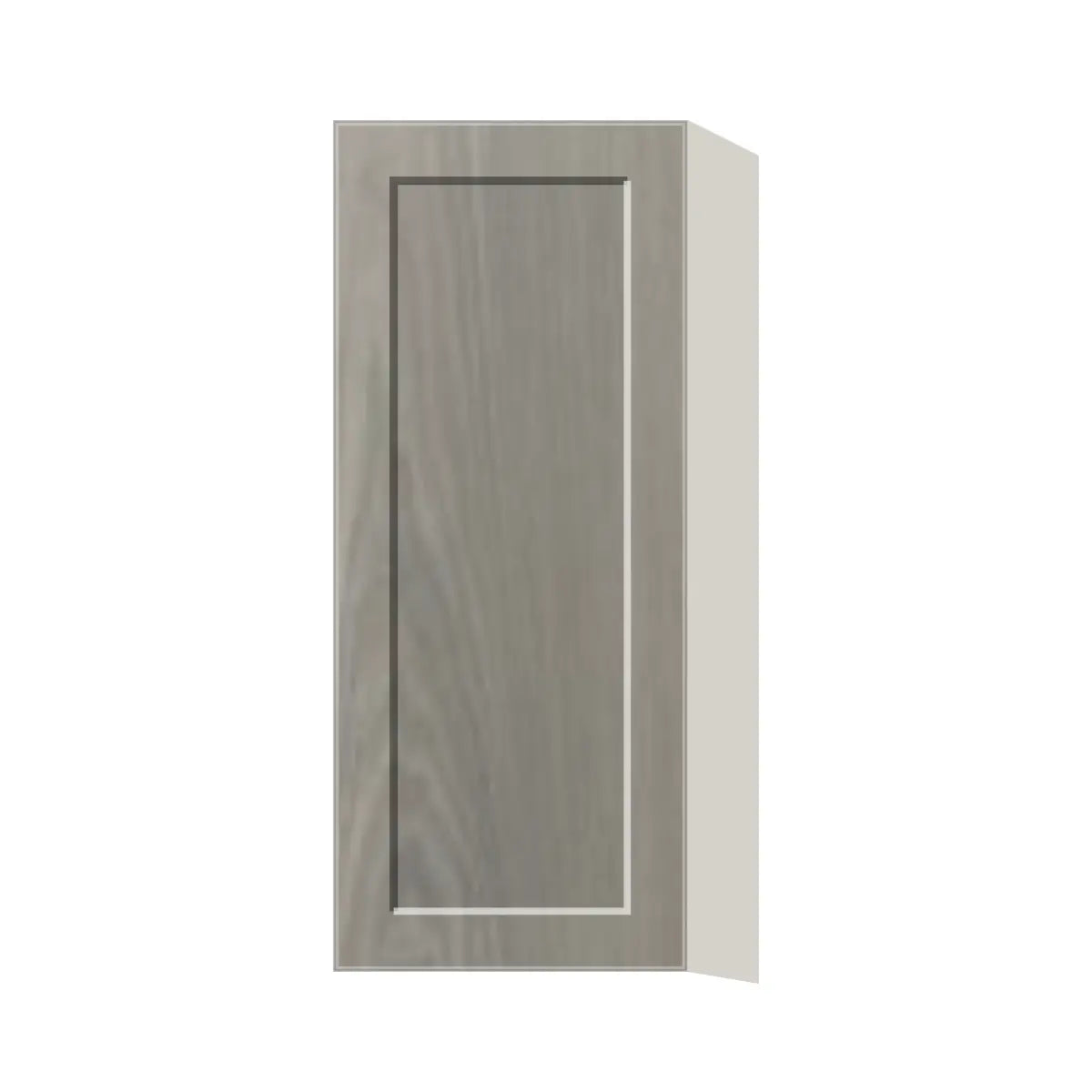 Contemporary 36" tall wall single door cabinet, Genesis Weathered Oak door, L-Box (Luxury)