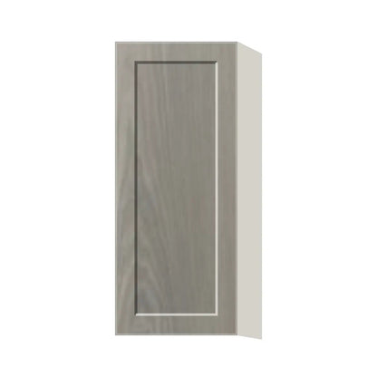 Contemporary 36" tall wall single door cabinet, Genesis Weathered Oak door, L-Box (Luxury)