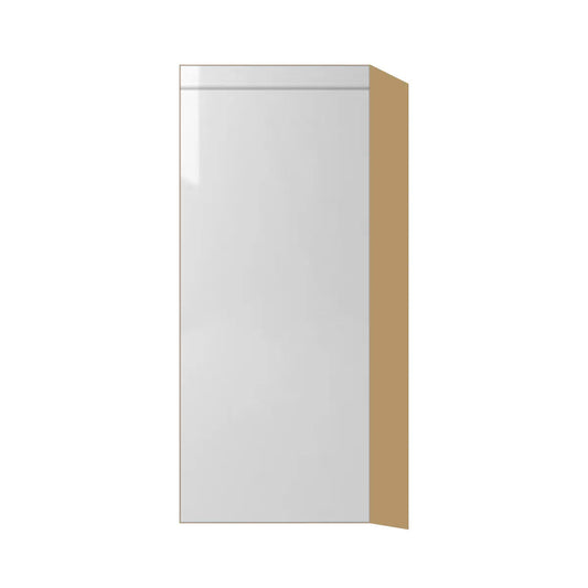 Contemporary 36" tall wall single door cabinet, Glossy White door, P-Box (Prestige)