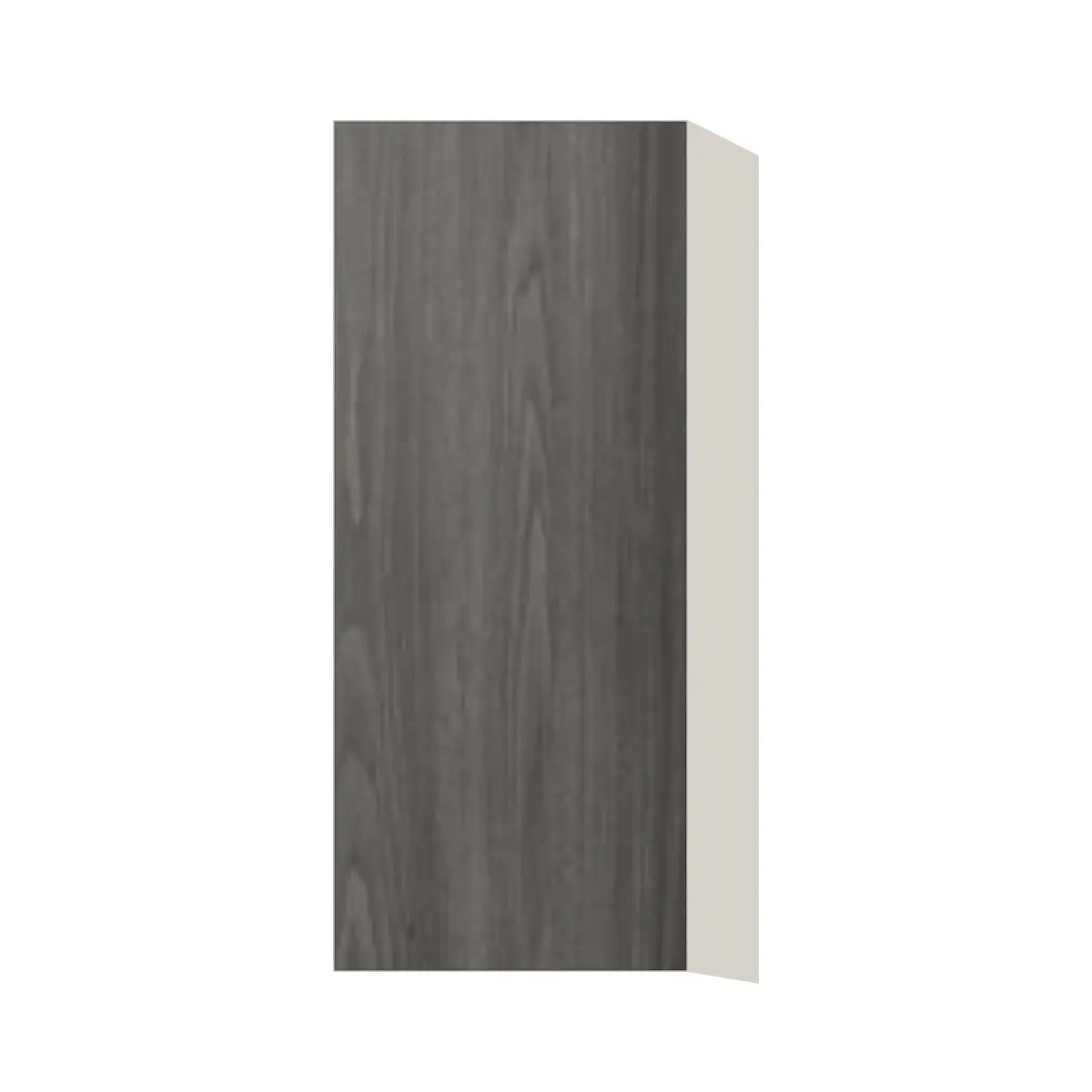 Contemporary 36" tall wall single door cabinet, Indian Light Walnut door, L-Box (Luxury)