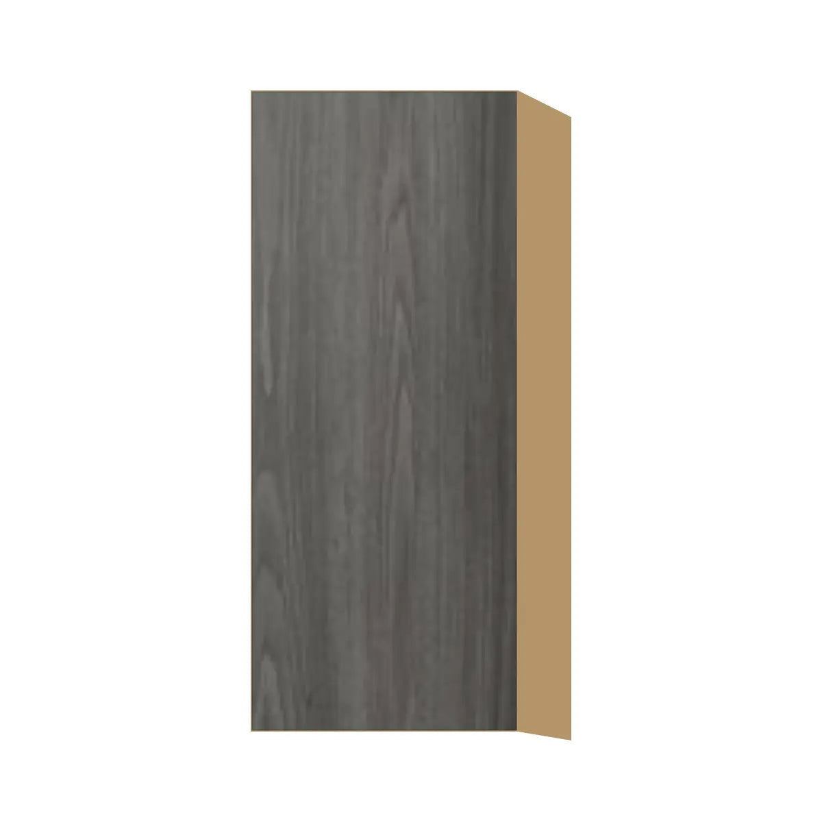 Contemporary 36" tall wall single door cabinet, Indian Light Walnut door, P-Box (Prestige)