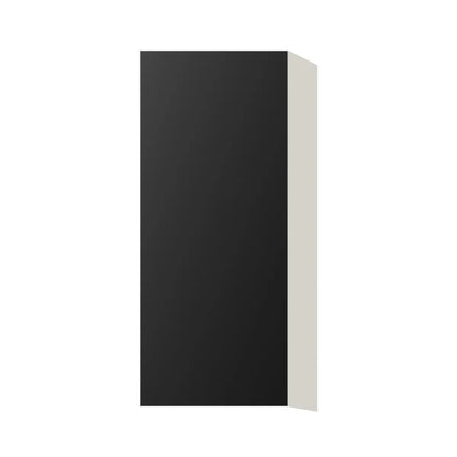 Contemporary 36" tall wall single door cabinet, Matte Black door, L-Box (Luxury)