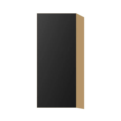 Contemporary 36" tall wall single door cabinet, Matte Black door, P-Box (Prestige)