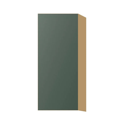 Contemporary 36" tall wall single door cabinet, Matte Olive Green door, P-Box (Prestige)