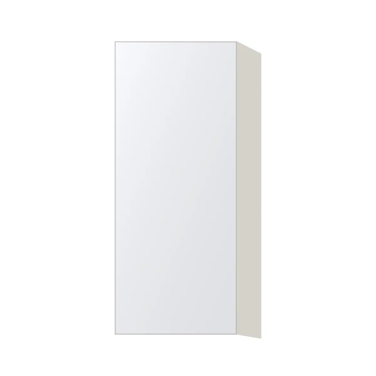 Contemporary 36" tall wall single door cabinet, Matte White door, L-Box (Luxury)