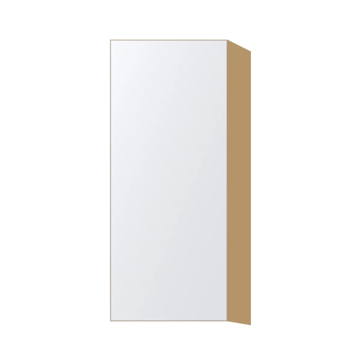 Contemporary 36" tall wall single door cabinet, Matte White door, P-Box (Prestige)