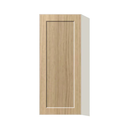 Contemporary 36" tall wall single door cabinet, Modern Oak Shaker door, L-Box (Luxury)