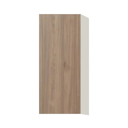 Contemporary 36" tall wall single door cabinet, Moonnut door, L-Box (Luxury)
