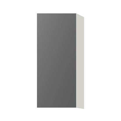 Contemporary 36" tall wall single door cabinet, Prime Matte Grey door, L-Box (Luxury)