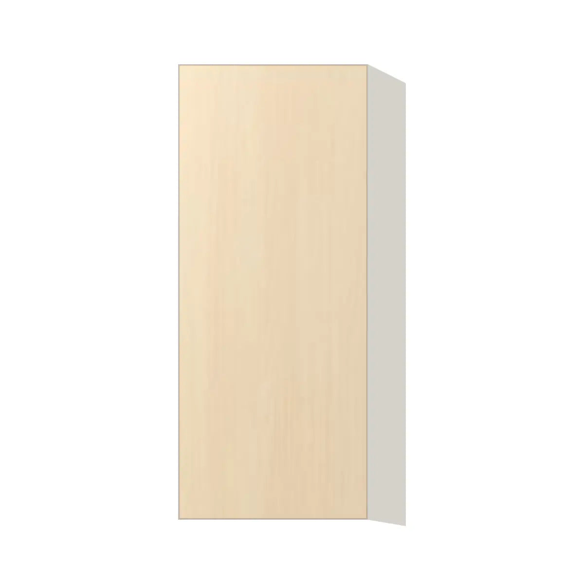 Contemporary 36" tall wall single door cabinet, Riva Oak door, L-Box (Luxury)