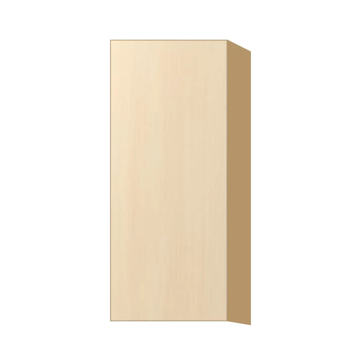 Contemporary 36" tall wall single door cabinet, Riva Oak door, P-Box (Prestige)