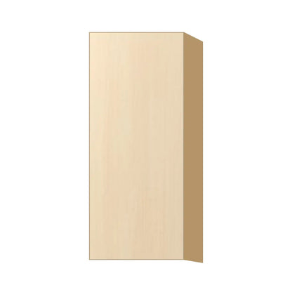 Contemporary 36" tall wall single door cabinet, Riva Oak door, P-Box (Prestige)