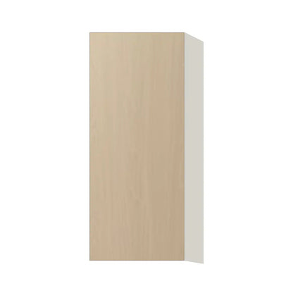 Contemporary 36" tall wall single door cabinet, Swiss Walnut door, L-Box (Luxury)