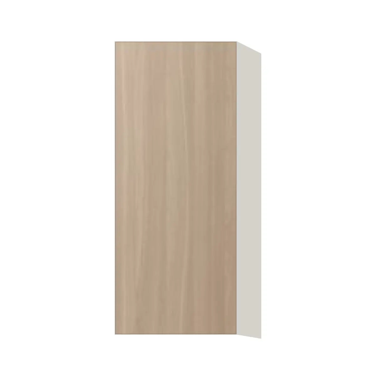 Contemporary 36" tall wall single door cabinet, Vanilla Oak door, L-Box (Luxury)