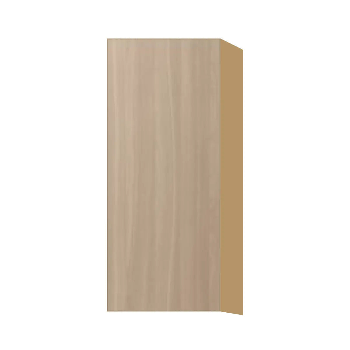 Contemporary 36" tall wall single door cabinet, Vanilla Oak door, P-Box (Prestige)