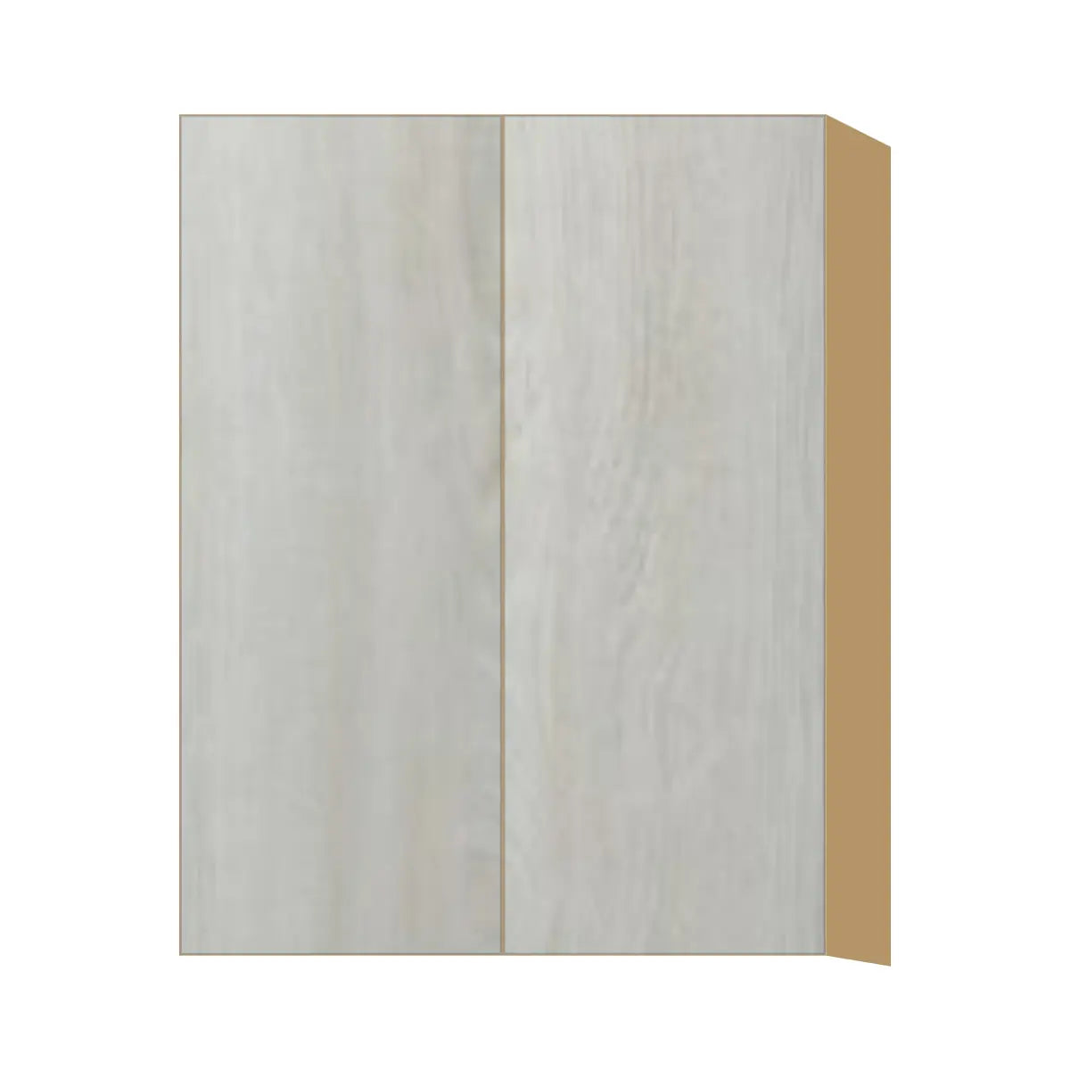 Contemporary 39" tall wall double door cabinet, Artisan White Oak door, P-Box (Prestige)
