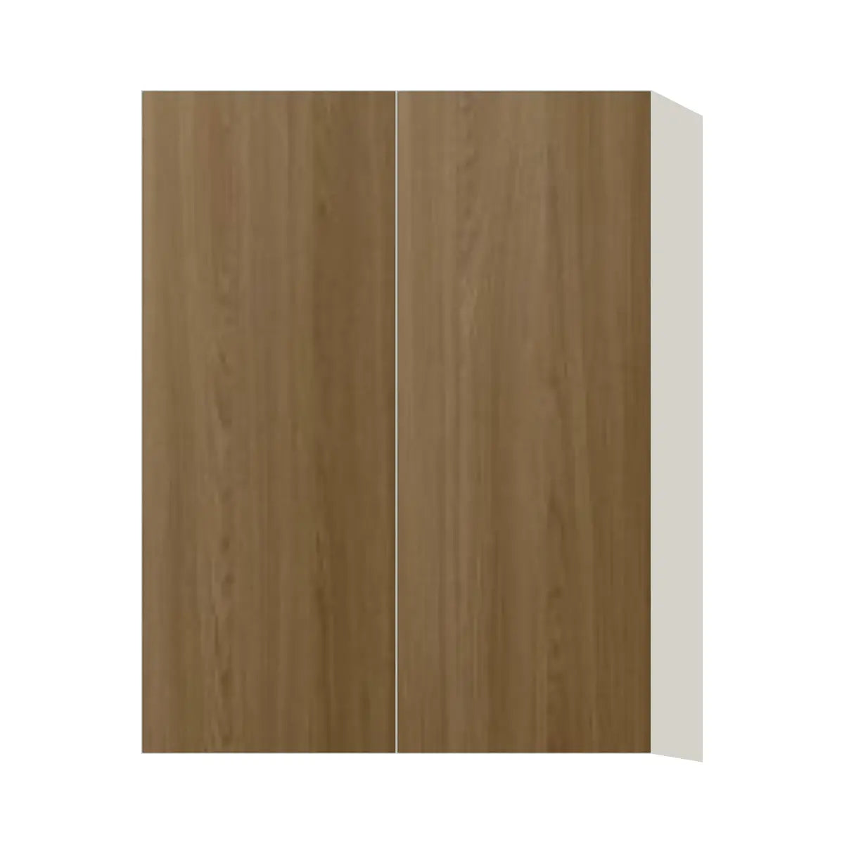 Contemporary 39" tall wall double door cabinet, Barcelona Dark Oak door, L-Box (Luxury)