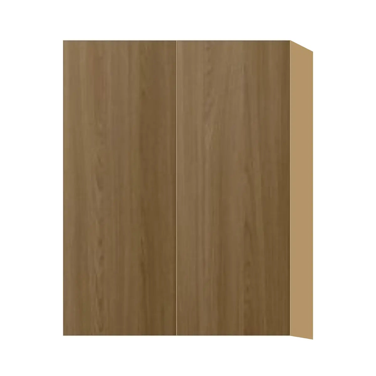 Contemporary 39" tall wall double door cabinet, Barcelona Dark Oak door, P-Box (Prestige)