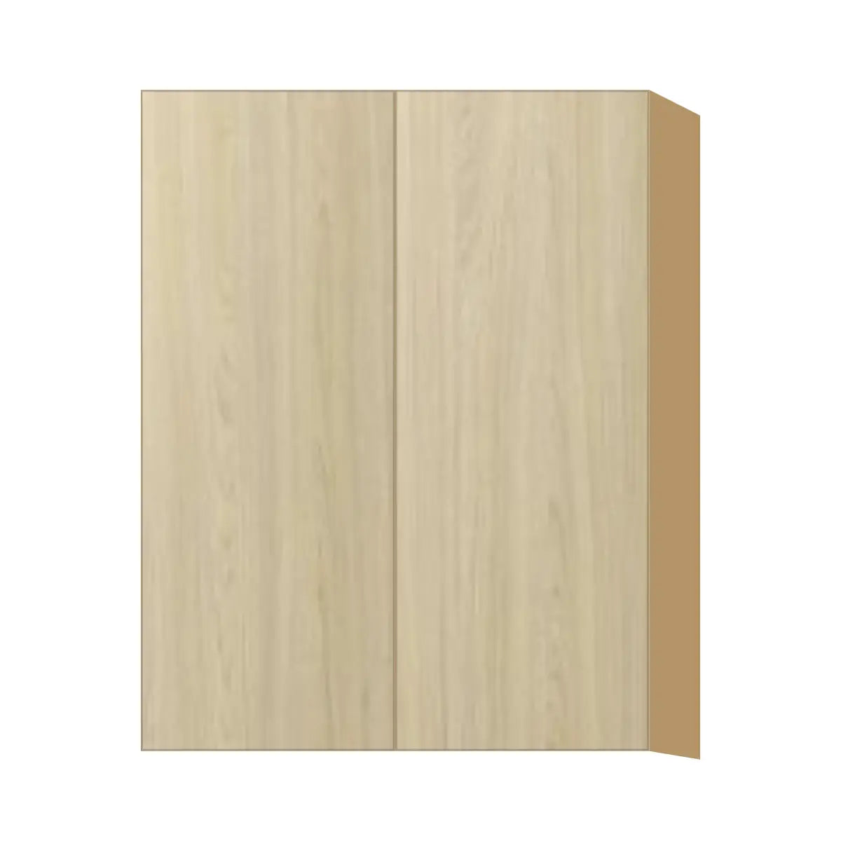 Contemporary 39" tall wall double door cabinet, Barcelona Light Oak door, P-Box (Prestige)
