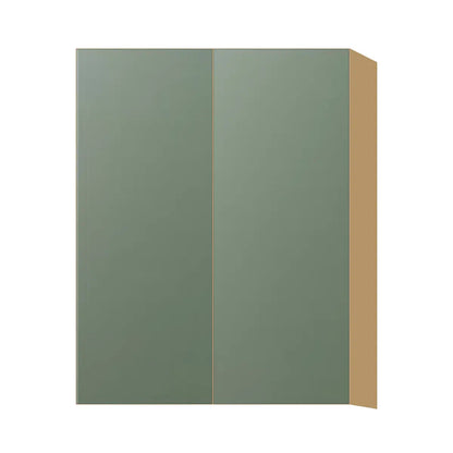 Contemporary 39" tall wall double door cabinet, Bean Paste Green door, P-Box (Prestige)