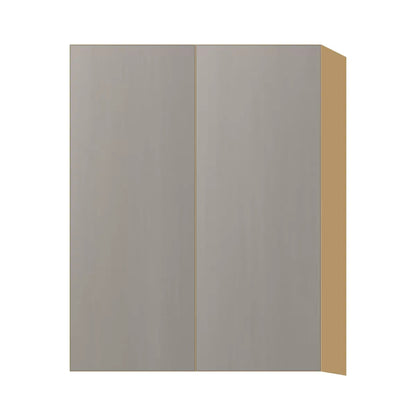 Contemporary 39" tall wall double door cabinet, Fog Oak door, P-Box (Prestige)