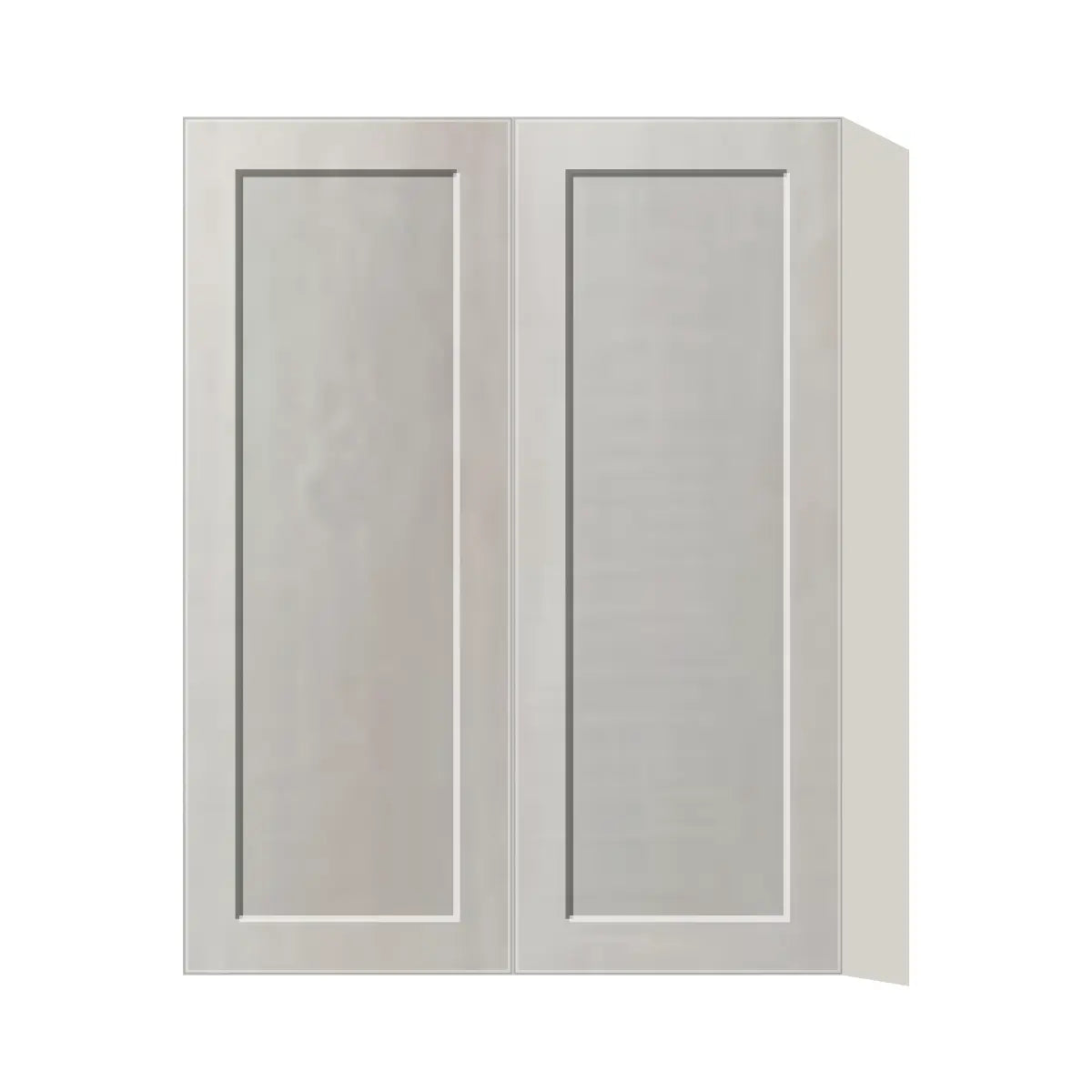 Contemporary 39" tall wall double door cabinet, Genesis Sliced Oak door, L-Box (Luxury)