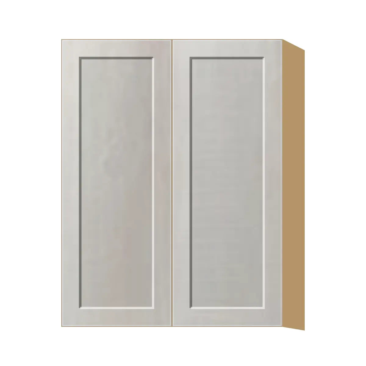Contemporary 39" tall wall double door cabinet, Genesis Sliced Oak door, P-Box (Prestige)