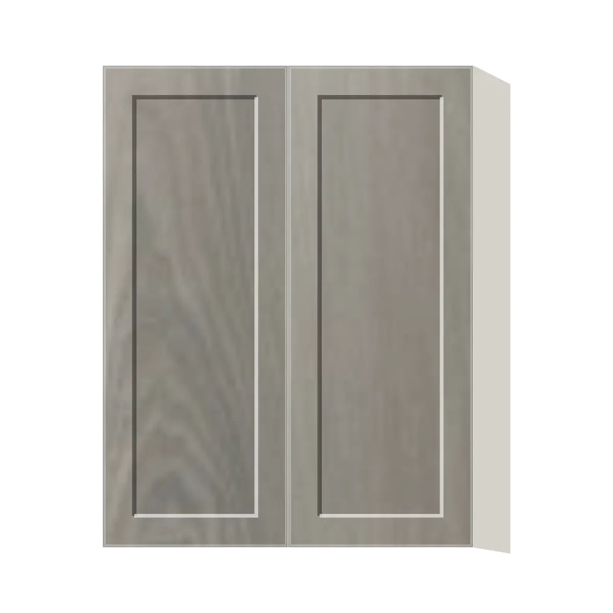 Contemporary 39" tall wall double door cabinet, Genesis Weathered Oak door, L-Box (Luxury)